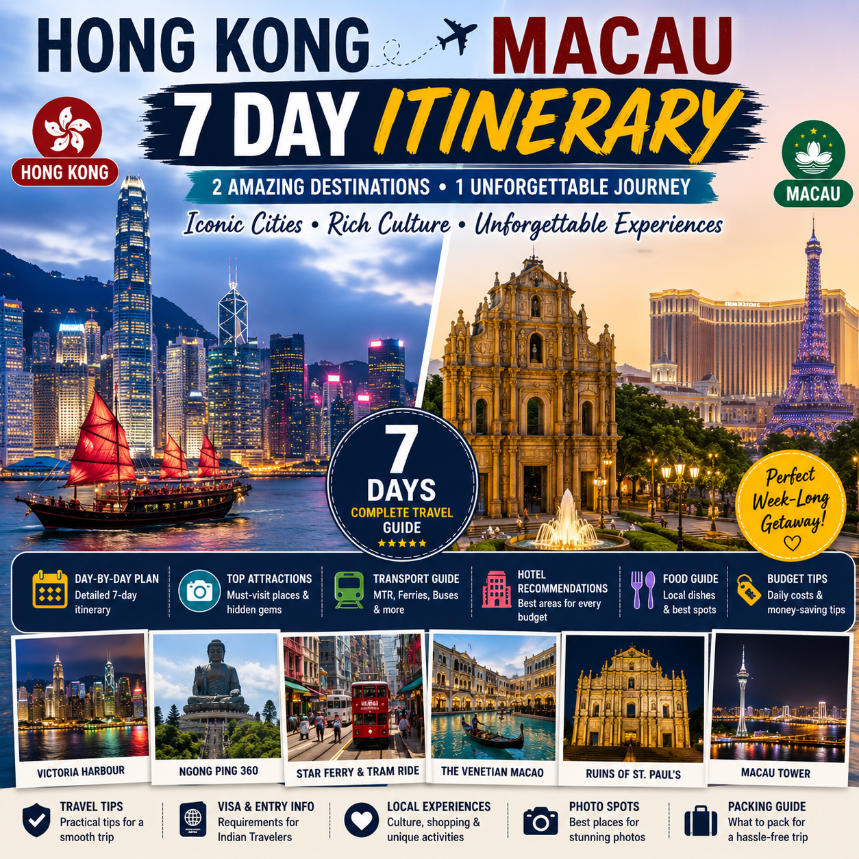 Hong Kong Macau 7-Day Itinerary