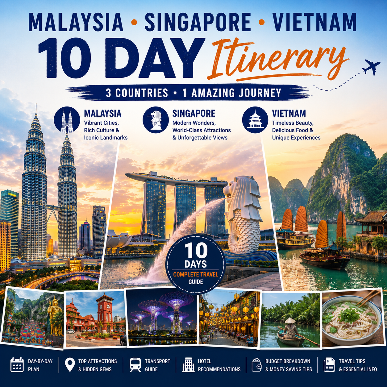 Singapore Malaysia Vietnam 10-Day Itinerary