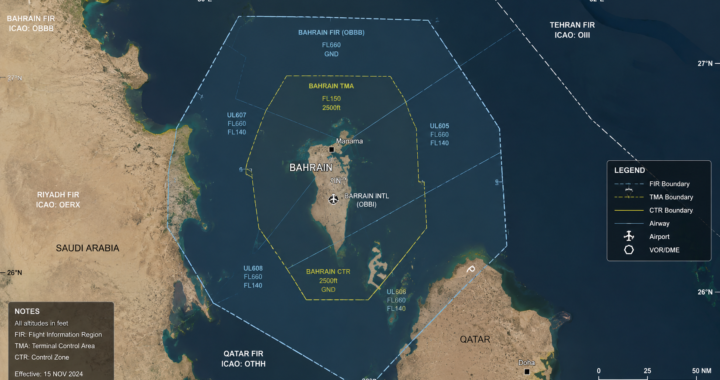 Bahrain airspace closed 2026 flight disruption update