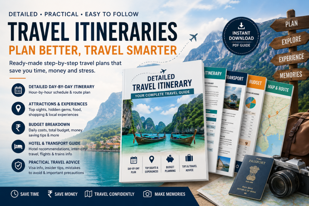 Travel Itineraries for Indians: Ready-Made International Trip Plans