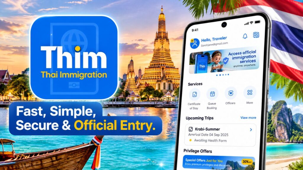 Thailand THIM App 2026: One Platform for TDAC, Visa Extension, 90-Day Report and Discounts